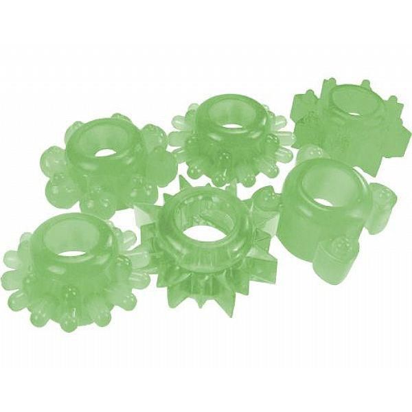 Anel Massageador em silicone fosforescente